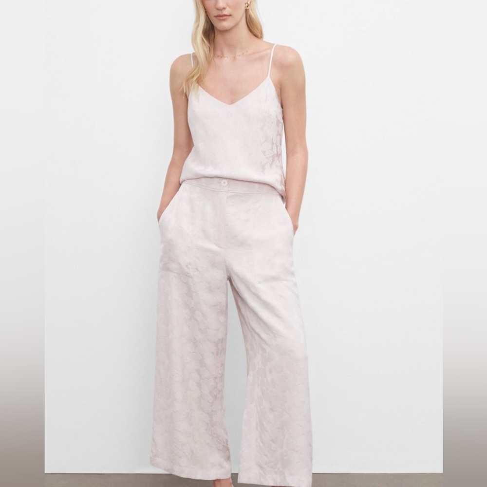 NWT Club Monaco Pink Floral Jacquard Pants